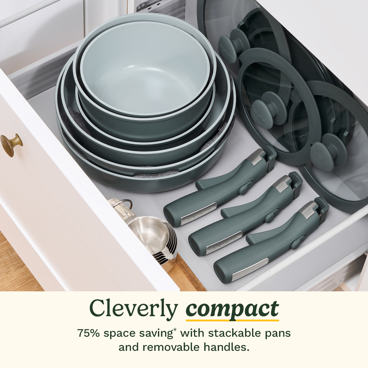 ClickSmart Non-Stick Detachable Handle Cookware (18 piece)