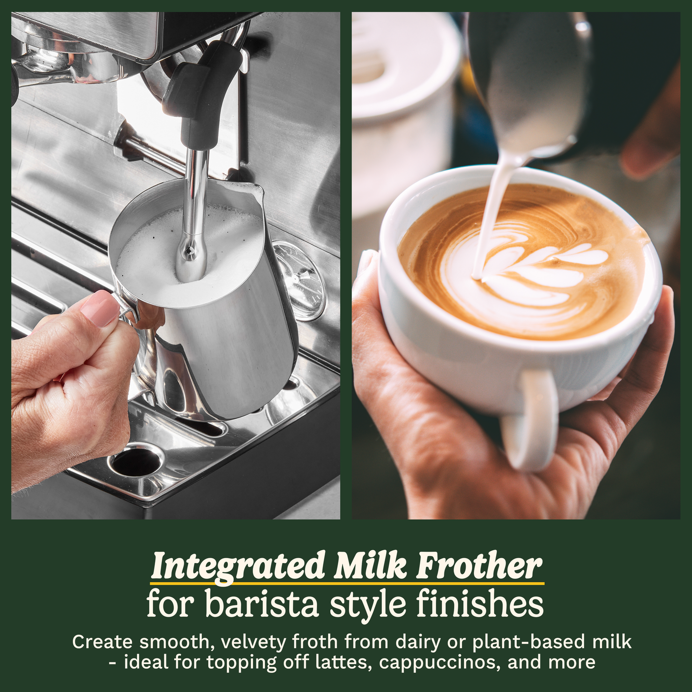 Espresso Bar™ Grind, Tamp & Brew Espresso Machine