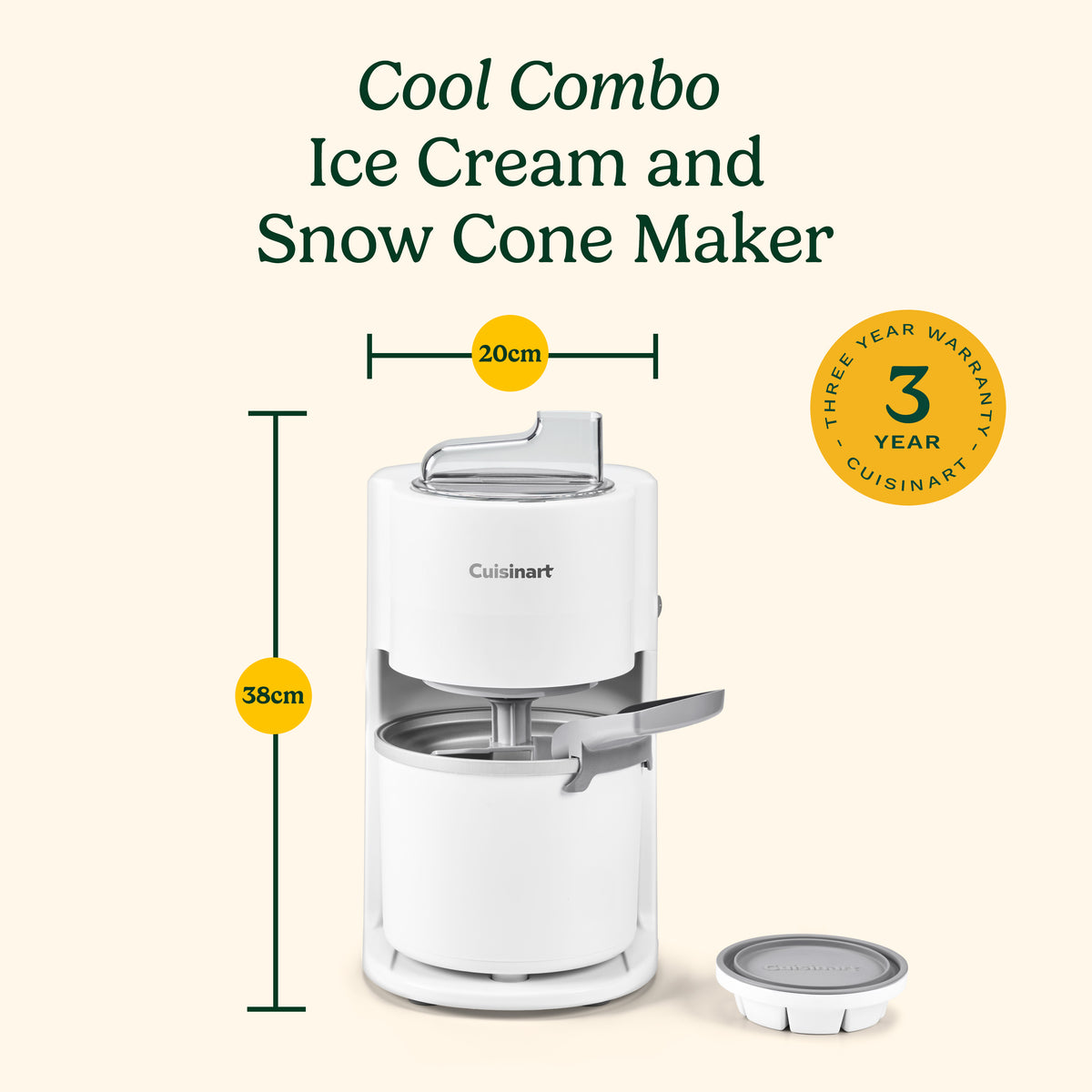 Cool Combo Ice Cream and Snow Cone Maker