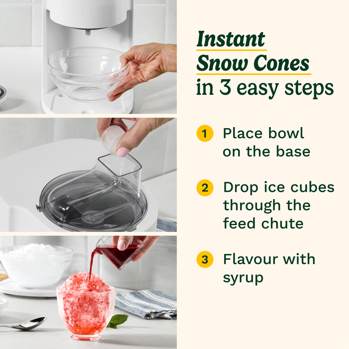 Cool Combo Ice Cream and Snow Cone Maker
