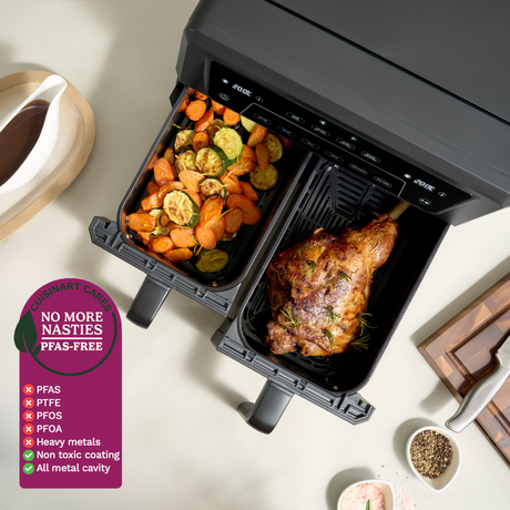 Which air fryer has no Teflon?