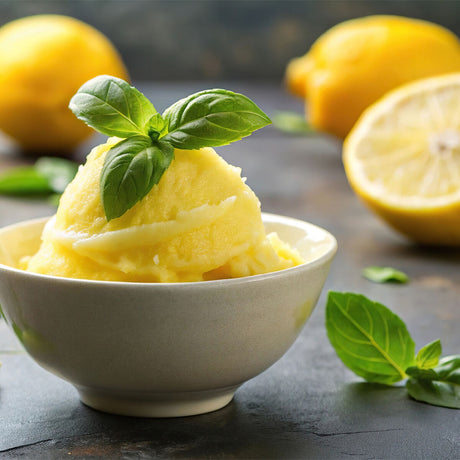 Lemon Basil Sorbet