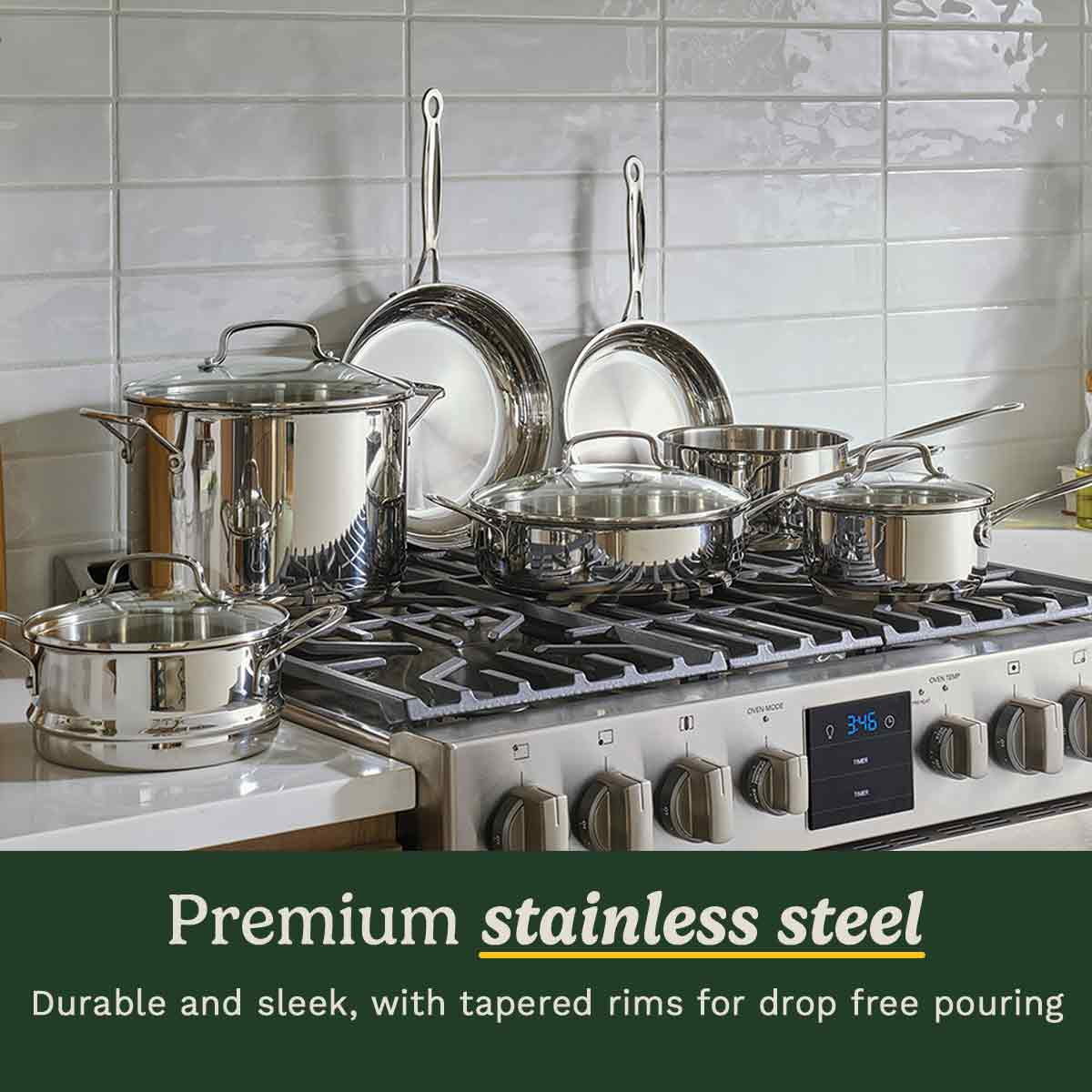 Chef's Classic Stainless Steel Cookware (11 piece)