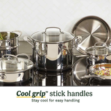 Chef's Classic Stainless Steel Cookware (11 piece)