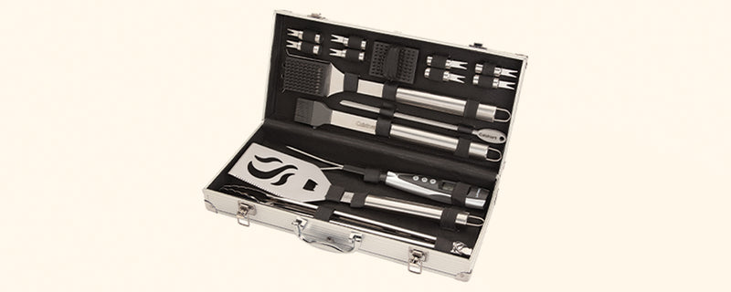 Deluxe Grill Set, 20-Piece Stainless Steel