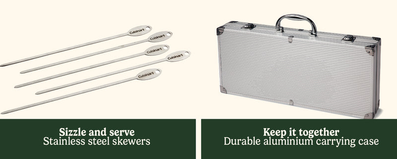 Deluxe Grill Set, 20-Piece Stainless Steel