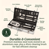 Deluxe Grill Set, 20-Piece Stainless Steel