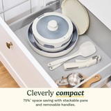 ClickSmart Non-Stick Detachable Handle Cookware (10 piece)