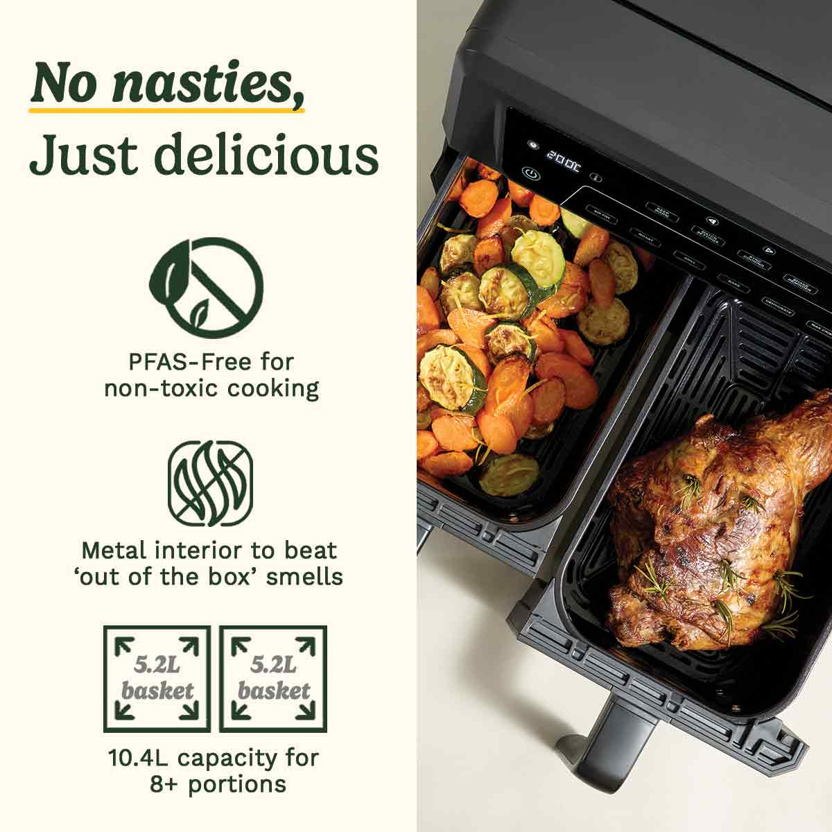 AirTwin XXL Dual Airfryer 10.4L
