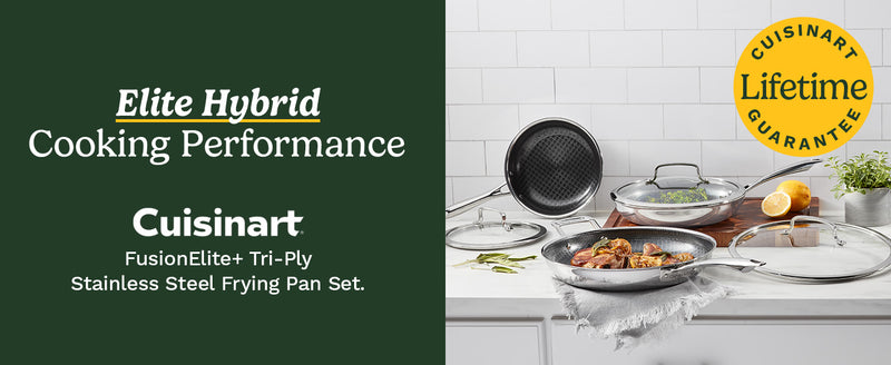 FusionElite+ Tri-Ply Stainless Steel Frying Pan Set