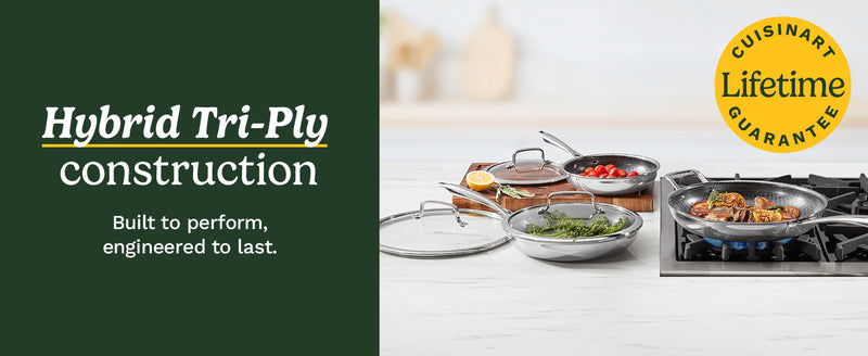 FusionElite+ Tri-Ply Stainless Steel Frying Pan Set