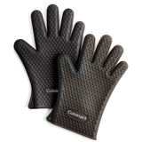 Heat Resistant Silicone Gloves, Black (2-Pack)