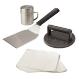 Smashed Burger Kit, Cast Iron , 6" Patty