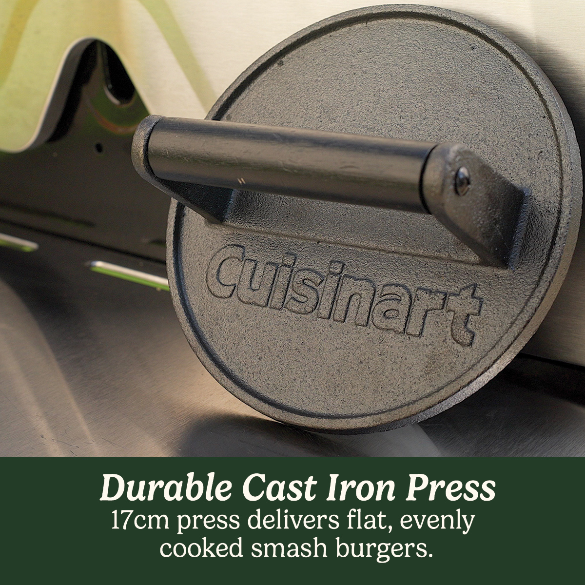 Cast Iron Smashed Burger Press