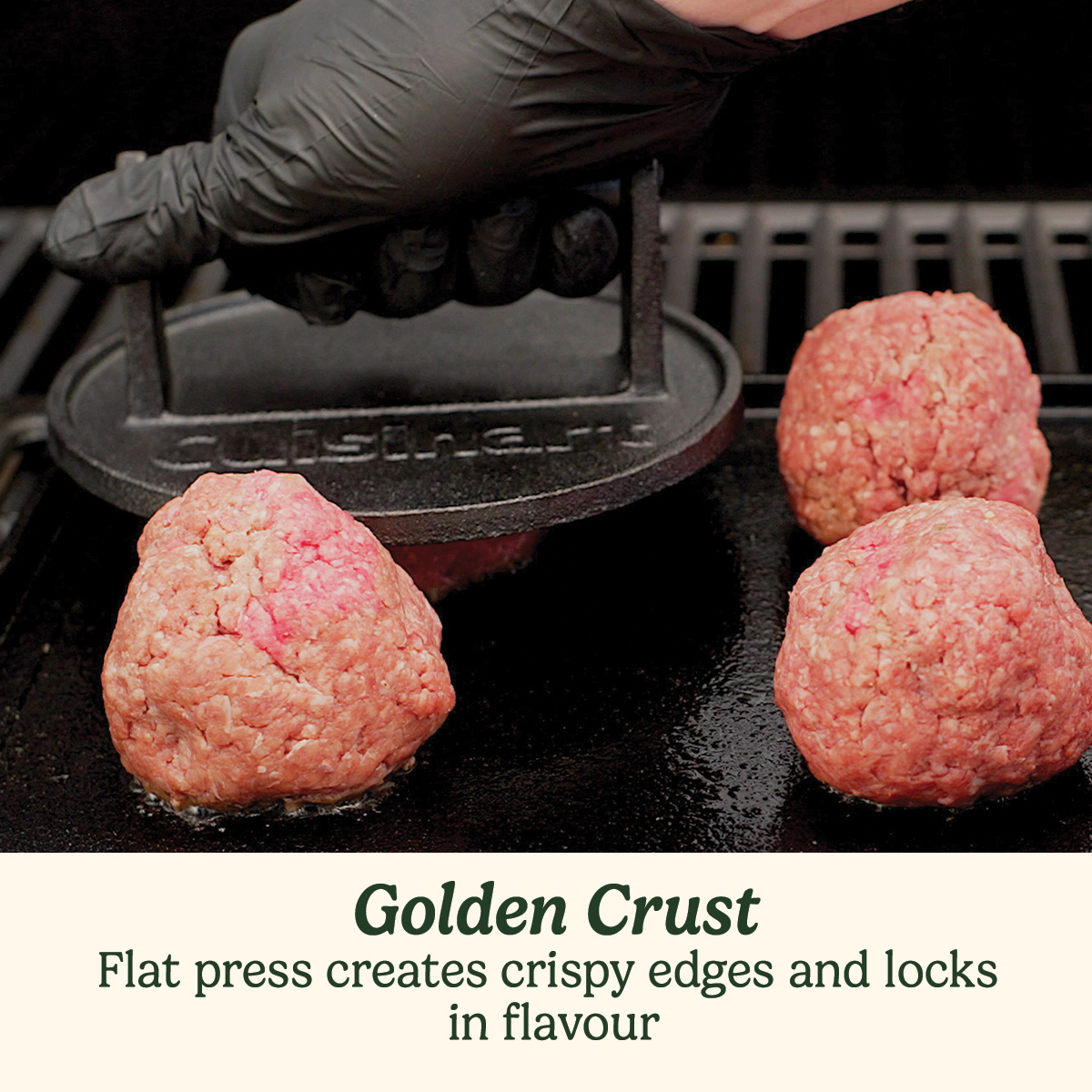 Cast Iron Smashed Burger Press