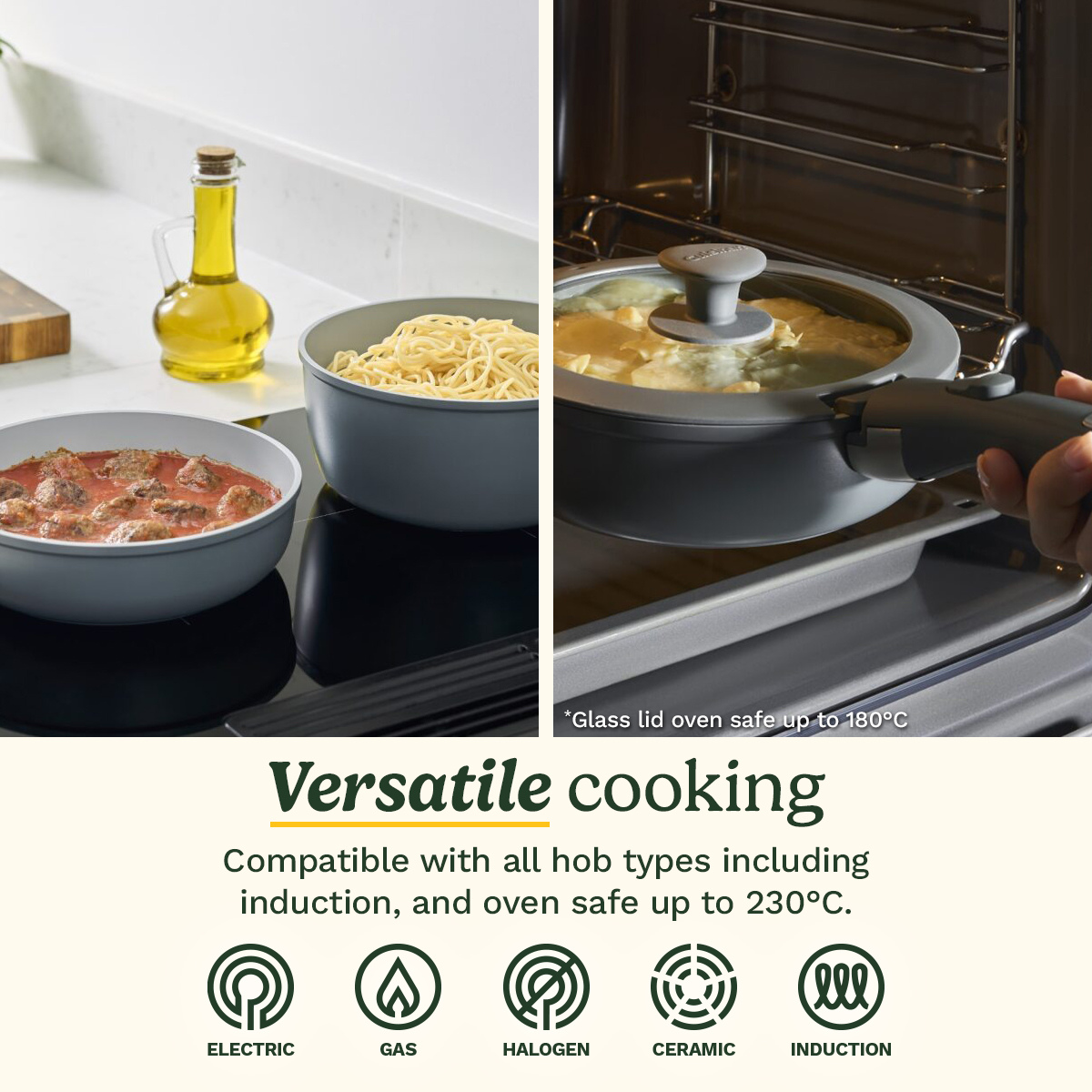 ClickSmart Non-Stick Detachable Handle Cookware (18 piece)