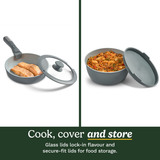 ClickSmart Non-Stick Detachable Handle Cookware (18 piece)