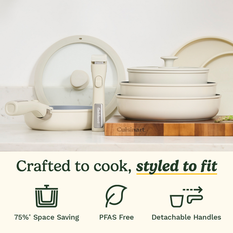 ClickSmart Non-Stick Detachable Handle Cookware (13 piece)