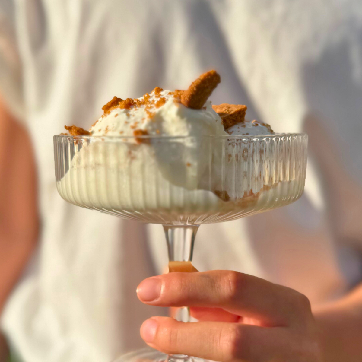 Biscoff Crumble Vanilla Ice Cream