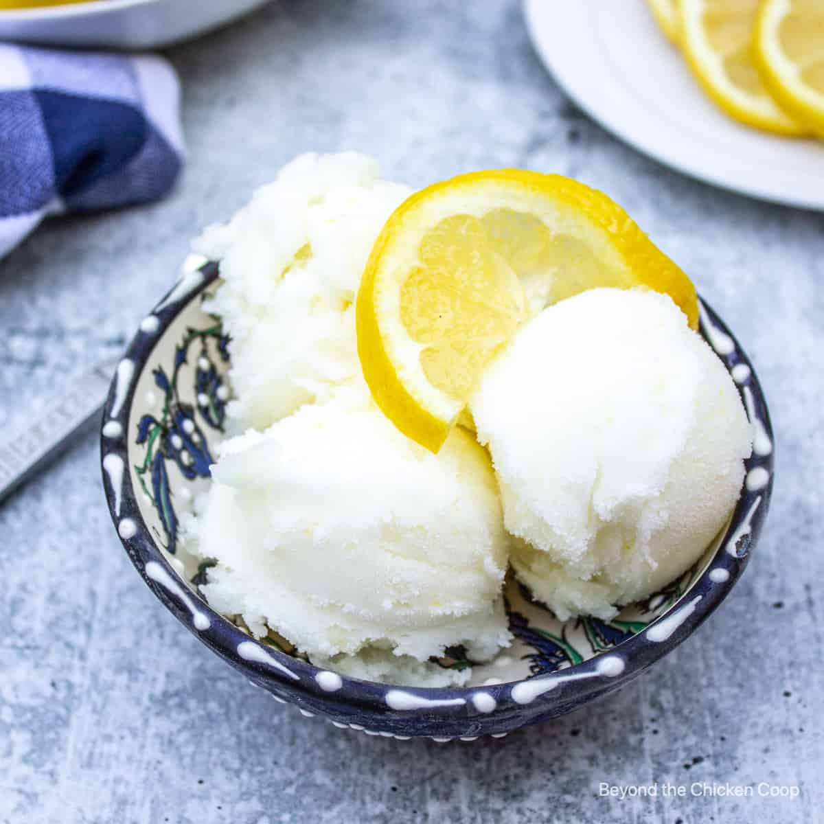 Fresh Lemon Sorbet