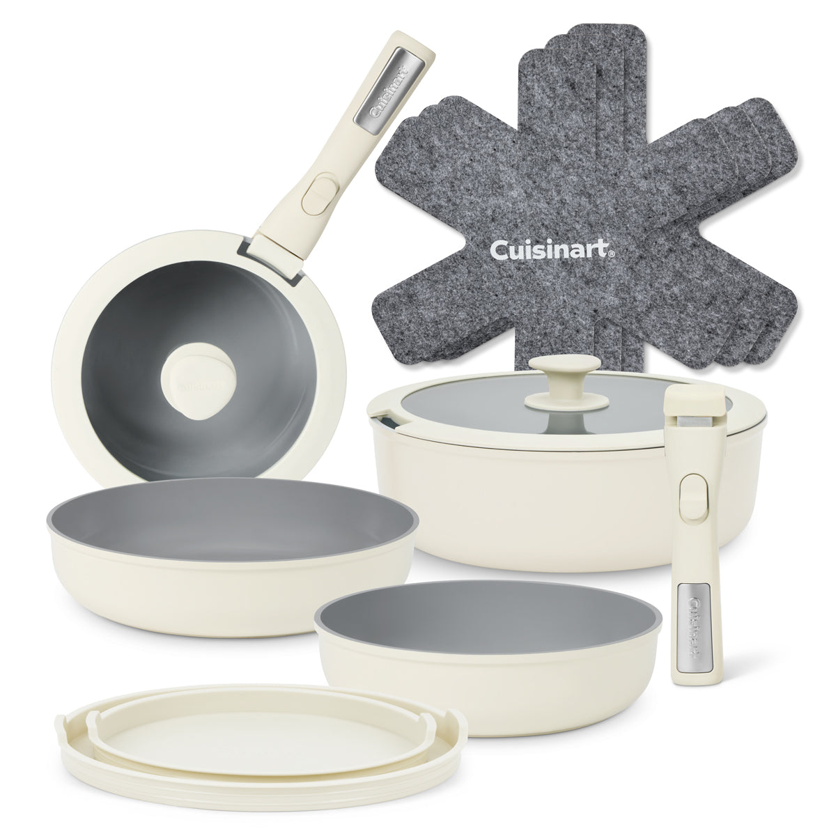 ClickSmart Non-Stick Detachable Handle Cookware (13 piece)