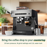 Espresso Bar™ Grind, Tamp & Brew Espresso Machine