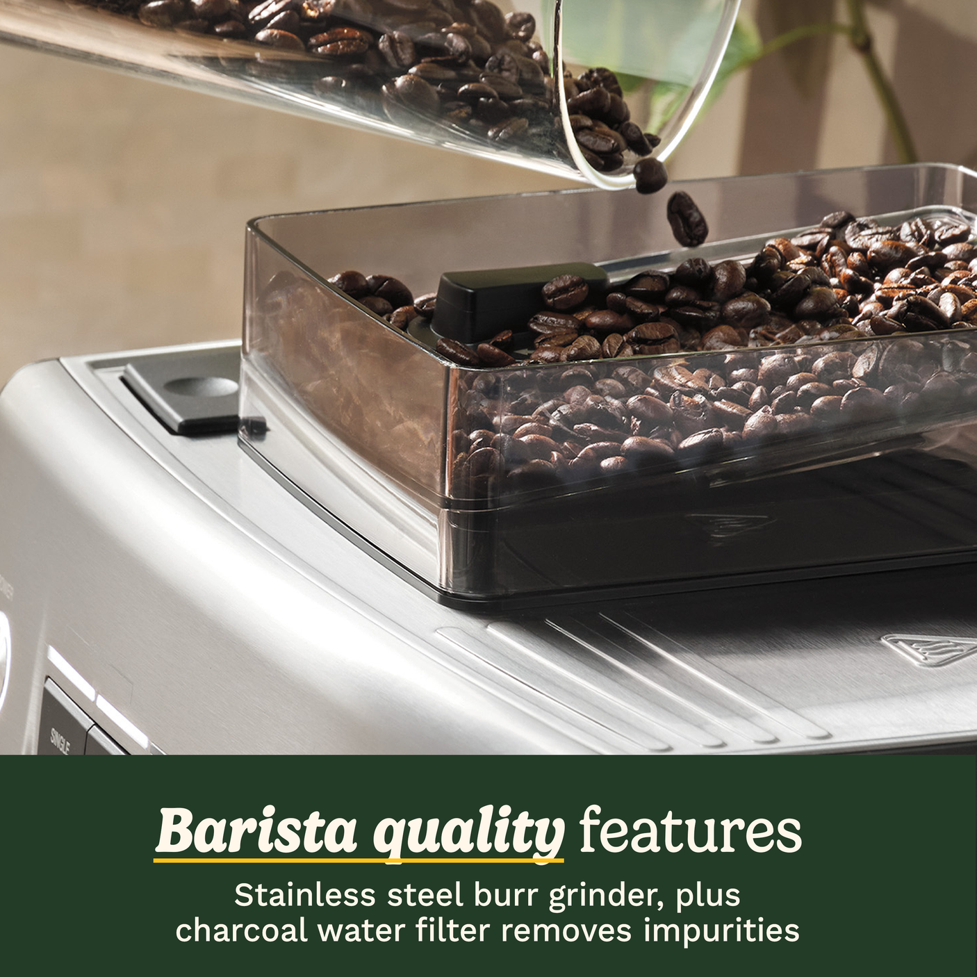 Espresso Bar™ Grind, Tamp & Brew Espresso Machine
