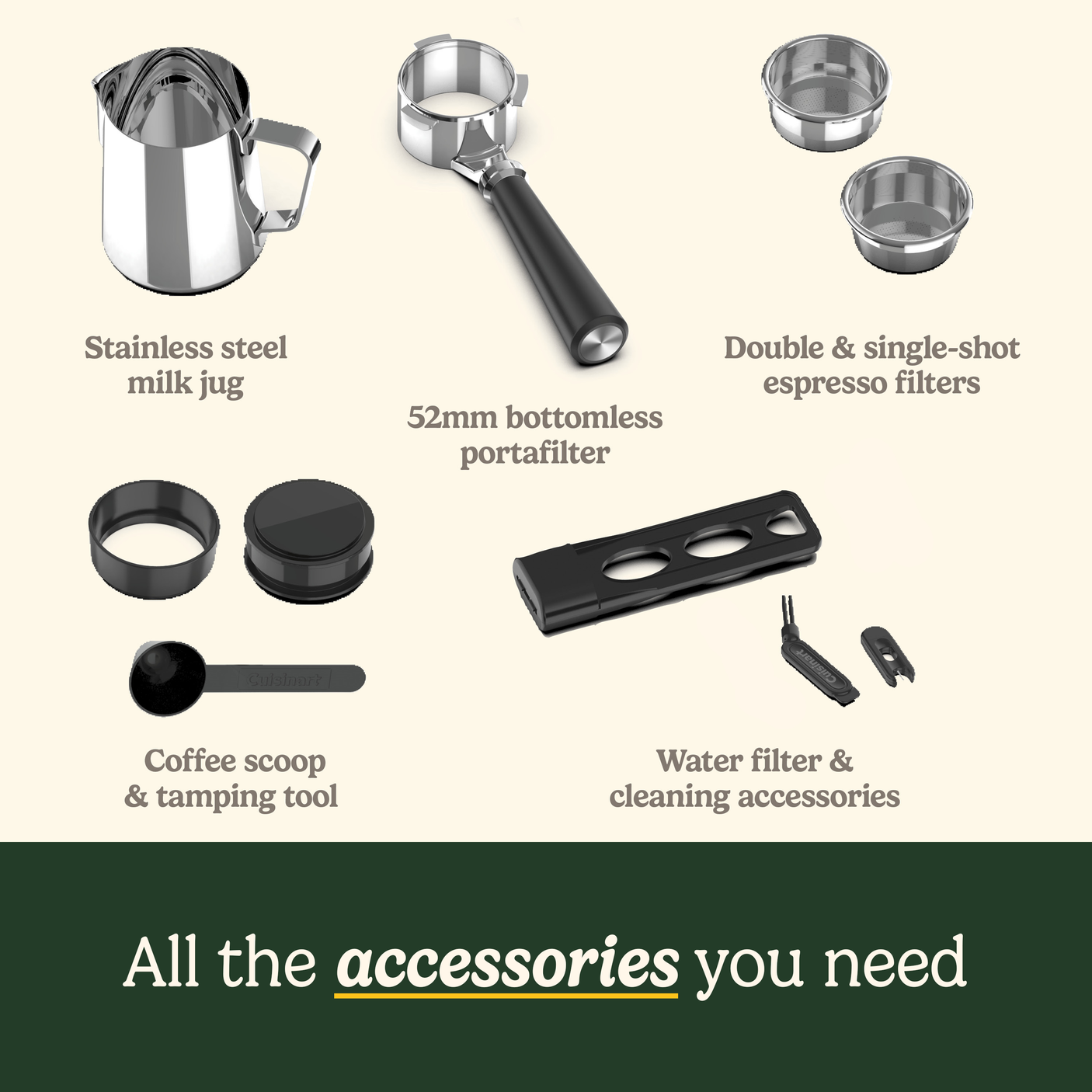 Espresso Bar™ Grind, Tamp & Brew Espresso Machine
