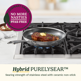FusionElite+ Tri-Ply Stainless Steel Frying Pan Set
