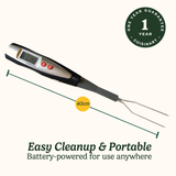 Digital Temperature Fork, Black